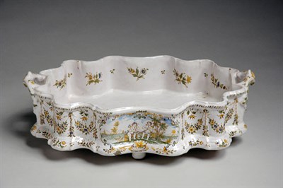 Lot 2127 - French Faience Jardiniere Moustiers, mid 18th...