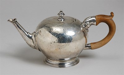 Lot 2310 - George I Silver Teapot Maker's mark and date...