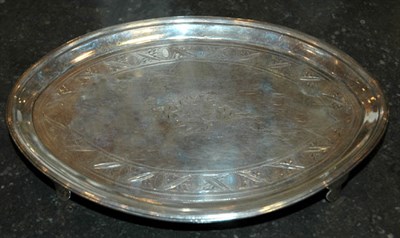 Lot 2299 - George III Silver Teapot Tray Daniel Egan,...