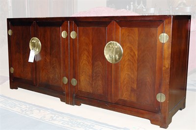 Lot 213 - Asian Style Hardwood Credenza Baker Height 32...