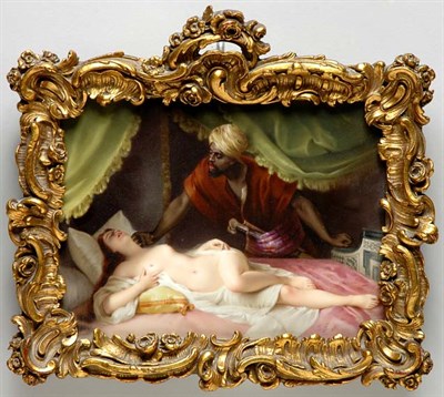 Lot 2145 - Framed KPM Porcelain Plaque of Othello and...