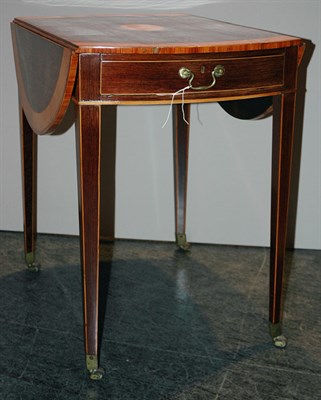 Lot 2355 - George III Satinwood Inlaid Padouk Pembroke...
