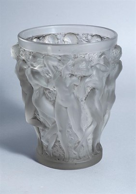 Lot 2188 - Lalique Mold Blown Glass Bacchantes Vase...