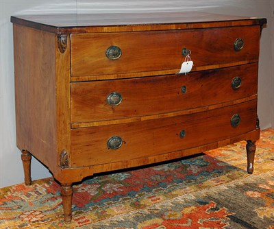 Lot 2488 - Continental Neoclassical Walnut Commode Early...