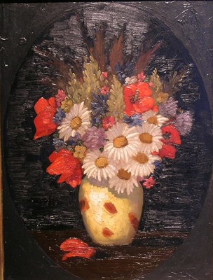 Lot 1021 - K. Hock 20th Century FLORAL STILL LIFE Signed...