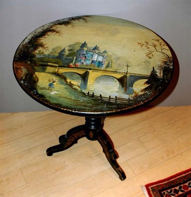 Lot 2144 - Napoleon III Painted and Mother-of-Pearl...