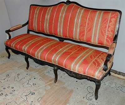 Lot 2282 - Regence Style Stained Beechwood Canape 19th...
