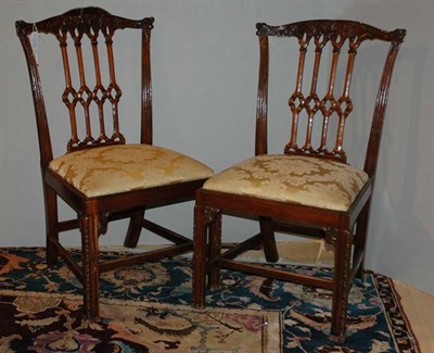 Lot 2319 - Set of Sixteen George III Style Mahogany...