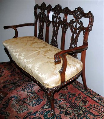Lot 2273 - George III Style Mahogany Triple Back...
