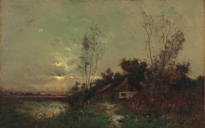 Lot 1254 - Arthur Hoeber American, 1854-1915 The Evening...