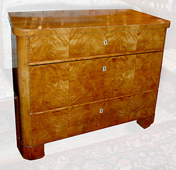 Lot 533A - Biedermeier Style Birch Chest of Drawers...