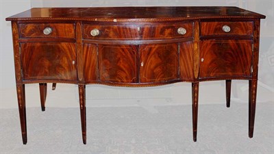 Lot 647A - Federal Style Inlaid Mahogany Sideboard Height...