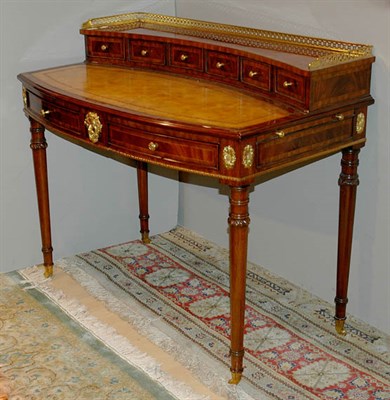 Lot 509 - Leather Top Brass Mounted Mahogany Lady's Desk...