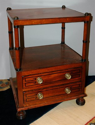 Lot 411A - Victorian Style Mahogany Two-Drawer Whatnot...