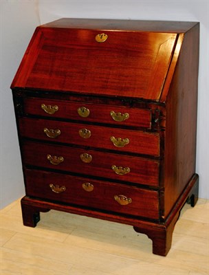 Lot 265 - Georgian Style Mahogany Slant Front Desk...