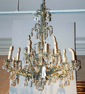 Lot 2342 - Louis XV Style Hammered Gilt-Metal and Cut...