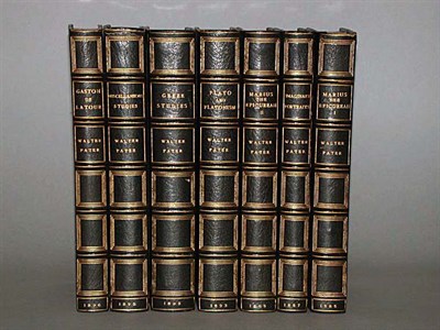 Lot 2276 - [BINDINGS] PATER, WALTER [Works] 7 vols....