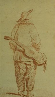 Lot 2023 - School of Nicolas Lancret Pierrot with a...