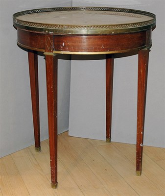 Lot 3630 - Louis XVI Style Brass Mounted Marble Top...