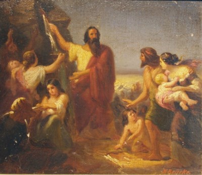 Lot 2104 - Hermann Brucke German, 1830-1871 Moses...