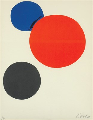 Lot 3108 - Alexander Calder CERCLE NOIR, ROUGE, BLEU...