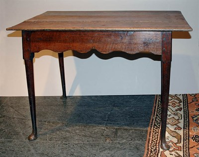 Lot 2130 - Provincial George I Oak Side Table The...