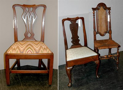 Lot 563 - Three English Mahogany Side Chairs