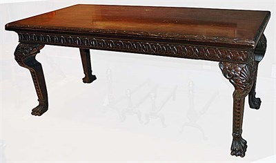 Lot 3442 - Georgian Style Carved Mahogany Console Height...