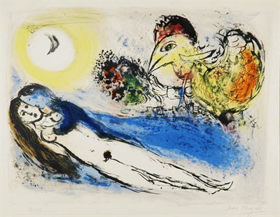Lot 3120 - Marc Chagall GOOD MORNING OVER PARIS (M. 71)...