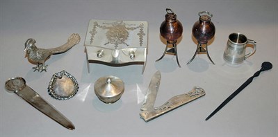 Lot 3361A - Miscellaneous Group of Sterling Silver and...
