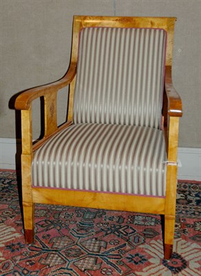 Lot 505 - Biedermeier Fruitwood Armchair