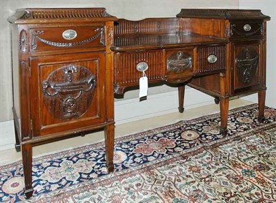 Lot 233 - Adam Style Mahogany Sideboard Height 39 1/4...