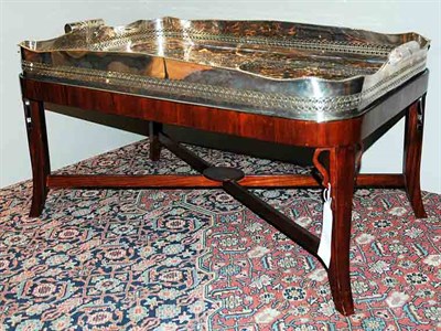 Lot 419 - Georgian Style Silver Plated and Faux Tortoise...