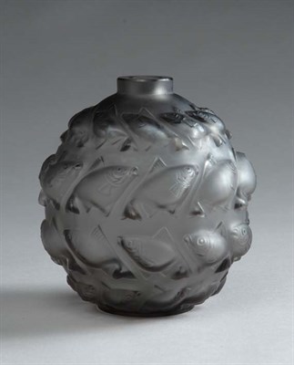 Lot 2185 - R. Lalique Mold Blown Glass Camaret Vase...