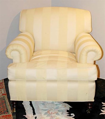 Lot 3215 - Upholstered Walnut Club Chair