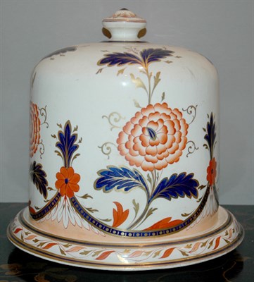 Lot 3438 - English Pottery Cheese Dome In the Imari...