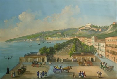Lot 2002 - Neapolitan School 19th Century A View of...