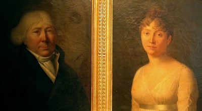 Lot 13 - French School 19th Century ANCESTRAL PORTRAITS:...