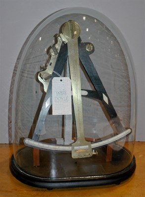 Lot 2320 - French Brass and Bone Inlaid Ebonized Sextant...