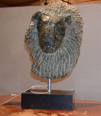 Lot 80 - 20th Century School LION'S HEAD Initialed...