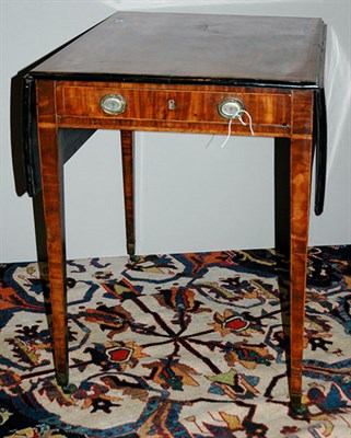 Lot 2404 - George III Inlaid Mahogany Pembroke Table Late...