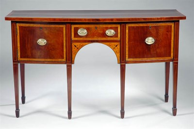 Lot 2371 - George III Inlaid Satinwood Mahogany Sideboard...