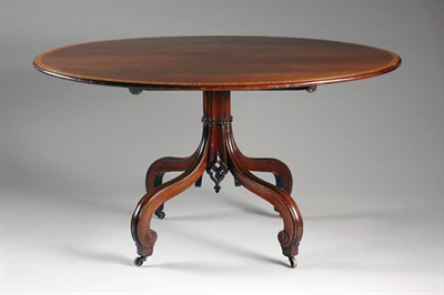 Lot 2571 - Late Regency Satinwood Banded Breakfast Table...