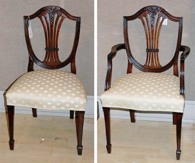 Lot 538 - Set of Four Georgian Style Carved Mahogany...