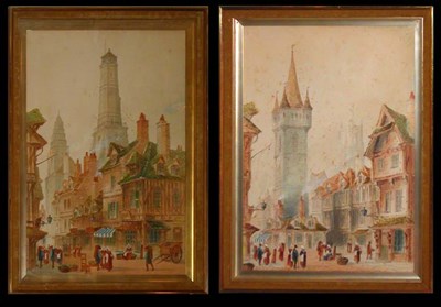 Lot 66 - Paul Braddon British, 1864-1938 VIEWS OF ROUEN:...
