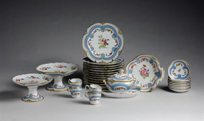 Lot 2497 - Assembled Paris Porcelain Dessert Service...
