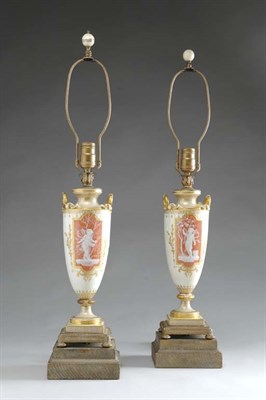 Lot 2149 - Pair of Mintons Pate Sur Pate Porcelain...
