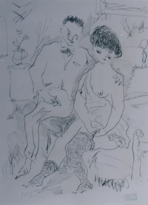 Lot 91A - Jules Pascin French, 1885-1930 COURTSHIP...