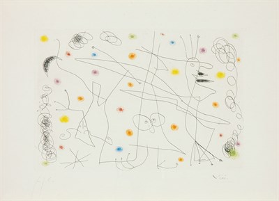 Lot 3191 - Joan Miró STRIP-TEASE (DUPIN 272) Color...