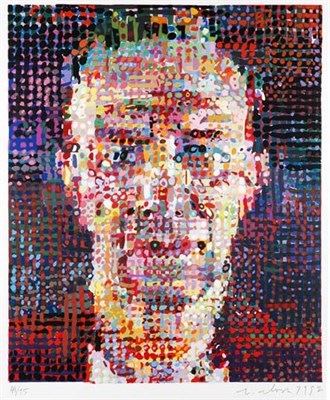 Lot 3125 - Chuck Close ALEX KATZ Color woodcut, 1992,...